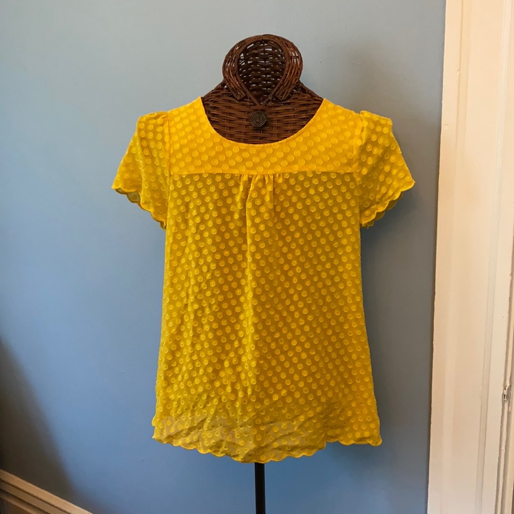 Maeve yellow blouse
